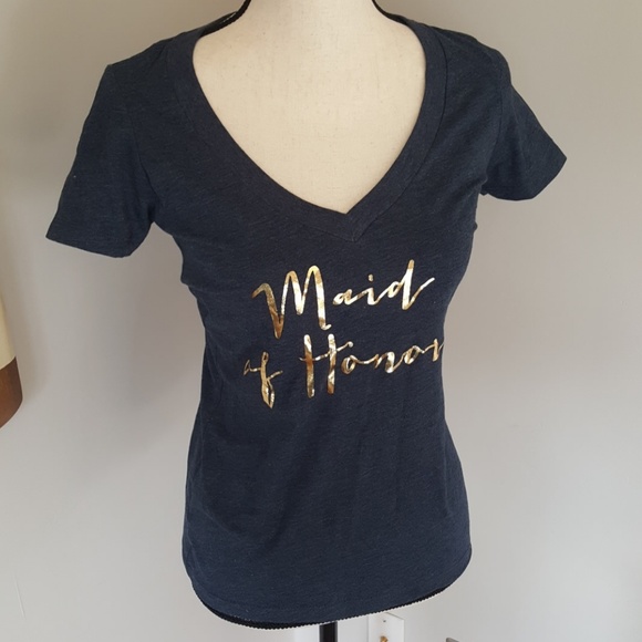 Next Level Apparel Tops - NWOT Maid of Honor V-neck tee